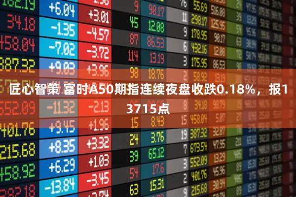 匠心智策 富时A50期指连续夜盘收跌0.18%，报13715点