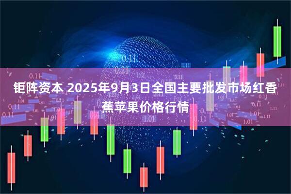 钜阵资本 2025年9月3日全国主要批发市场红香蕉苹果价格行情